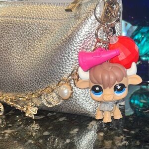Littlest Pet Shop bison keychain